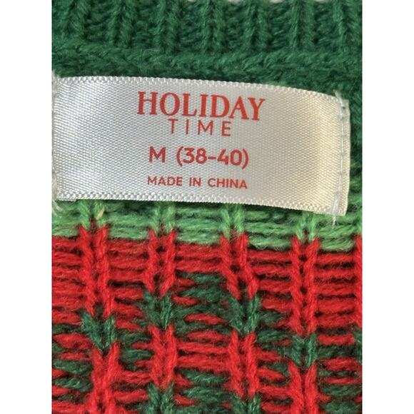 holiday time christmas sweater womens Green Red Cow Santa Hat “Christmas Mooood” - Picture 4 of 8